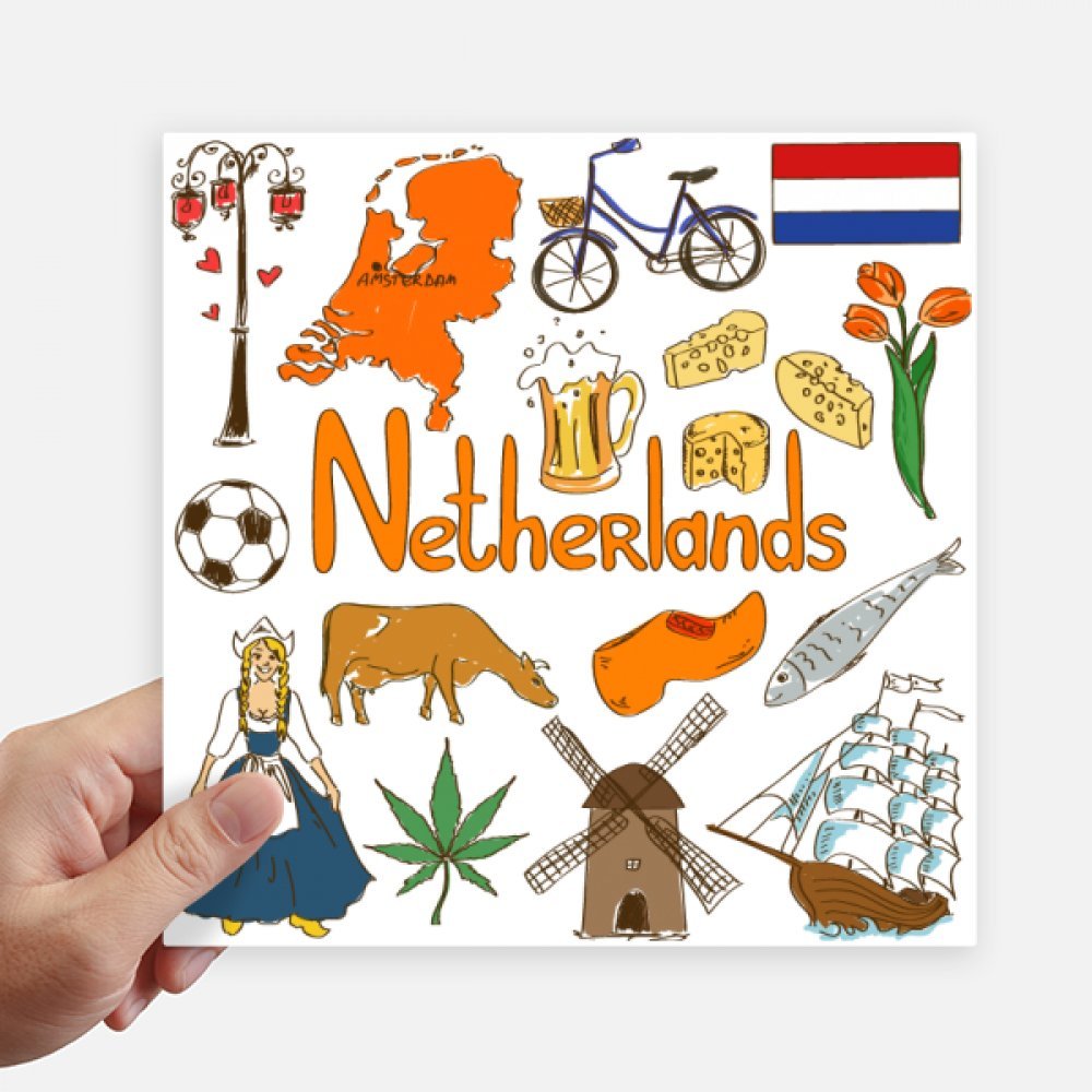 Sticker Pays-Bas 20 cm pour repérer votre valise et personnaliser vos murs facilement