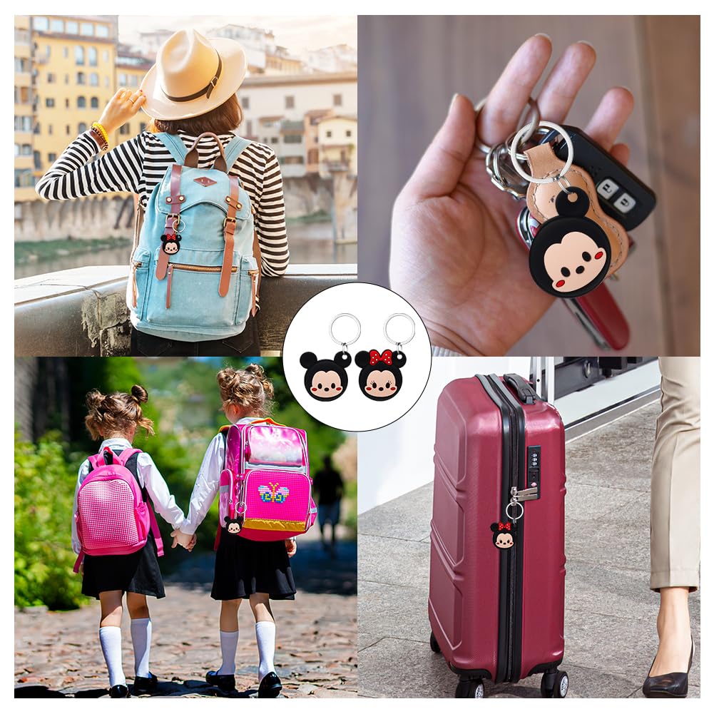 AXFEE Llavero para AirTag Silicona, Llaveros AirTag Funda Protectora, Llavero Portátil Impermeable, Regalo para Niños, Ancianos — view 8