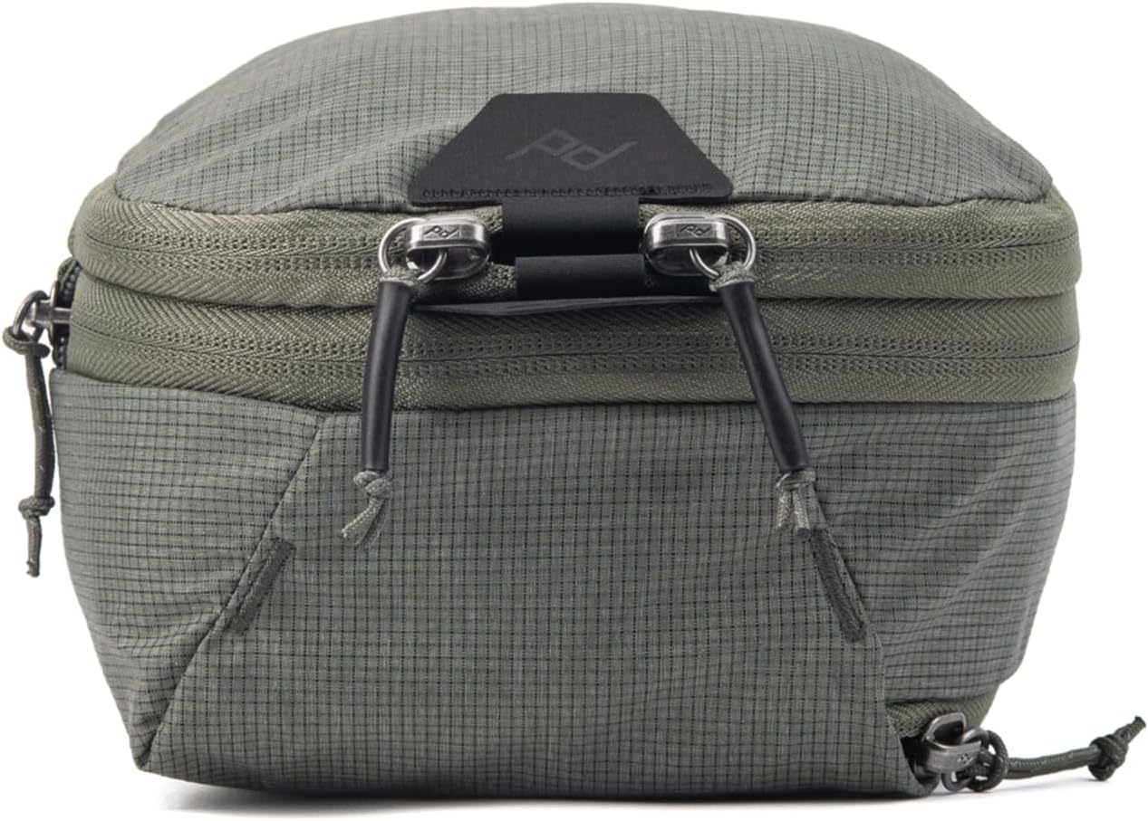 Peak Design Packing Cube, Sage, Weatherproof Luggage Cube with Dual Compartment Organization, Expansion and Compression, Zipper Opening, Travel Organizer for Men and Women, Size S