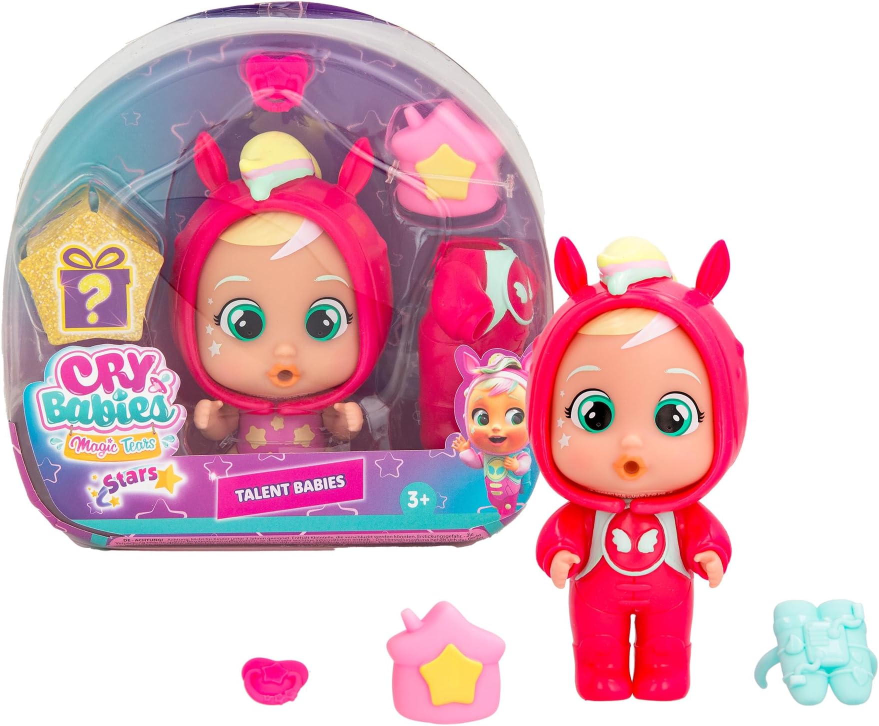 Magic Tears Talent Babies, Hannah - 6+ Surprises, Accessories, Great Gift for Kids Ages 3+