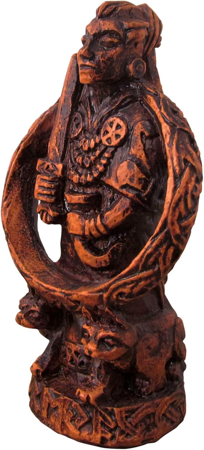 Dryad Design Freya Norse Goddess of Love and War Figurine, Gold - Image 3