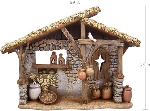 Miniatura 3 de Avalon Gallery - Juegos de Belén para Navidad, Belén para interiores, 12.25 x 8.75 pulgadas, estable/creche