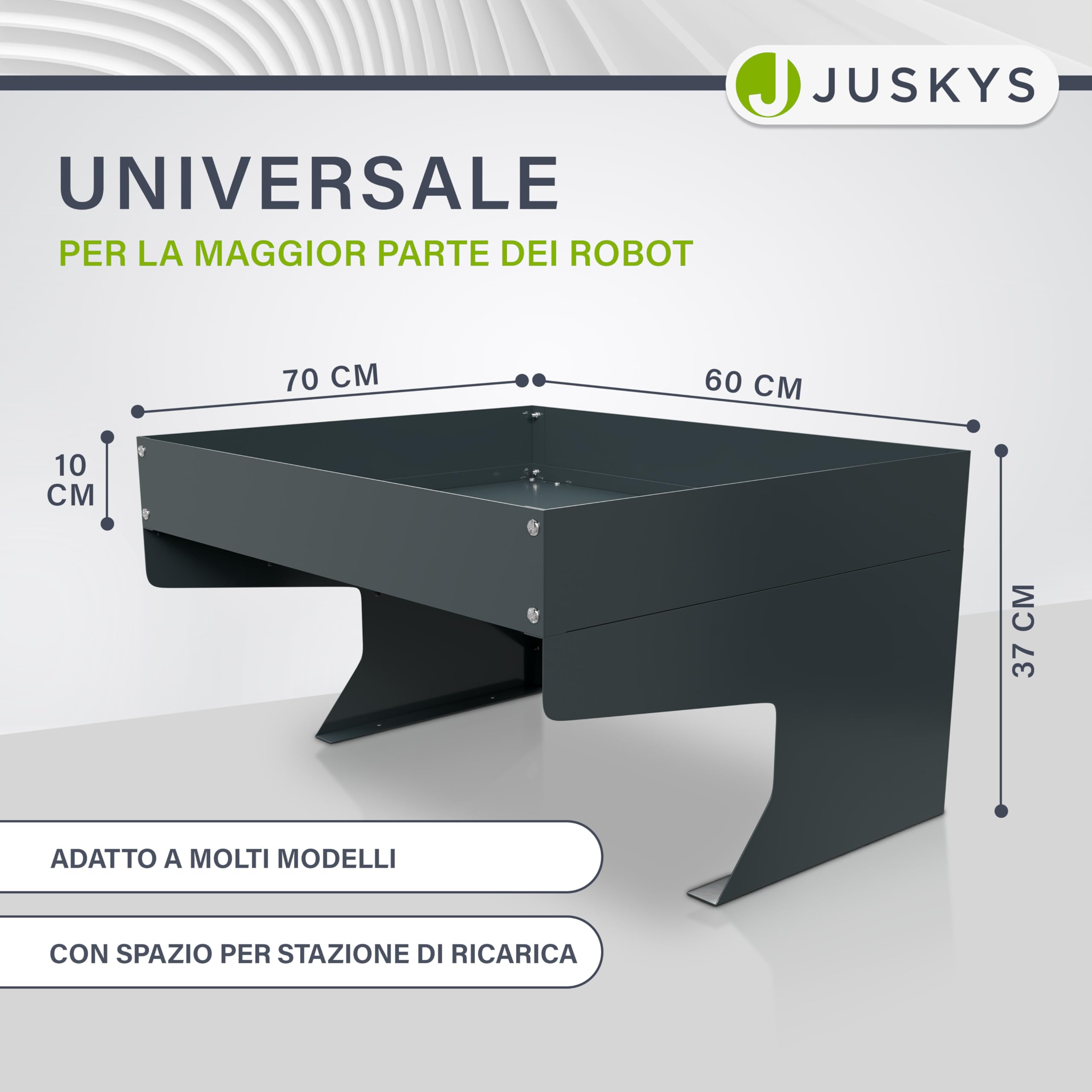 Juskys garage per robot tagliaerba - copertura resistente alle intemperie - protezione UV - compatibile con modelli universali - facile montaggio