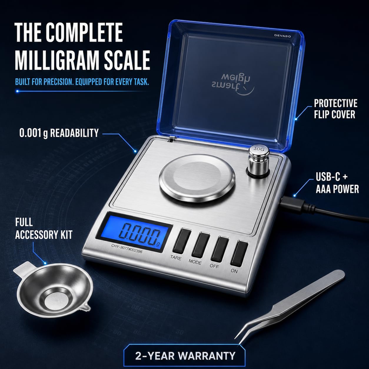 Smart Weigh GEM20 Milligram Scale - Precision Measurement -10