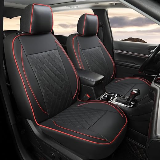 Two-Tone Piped Bucket Seat Covers