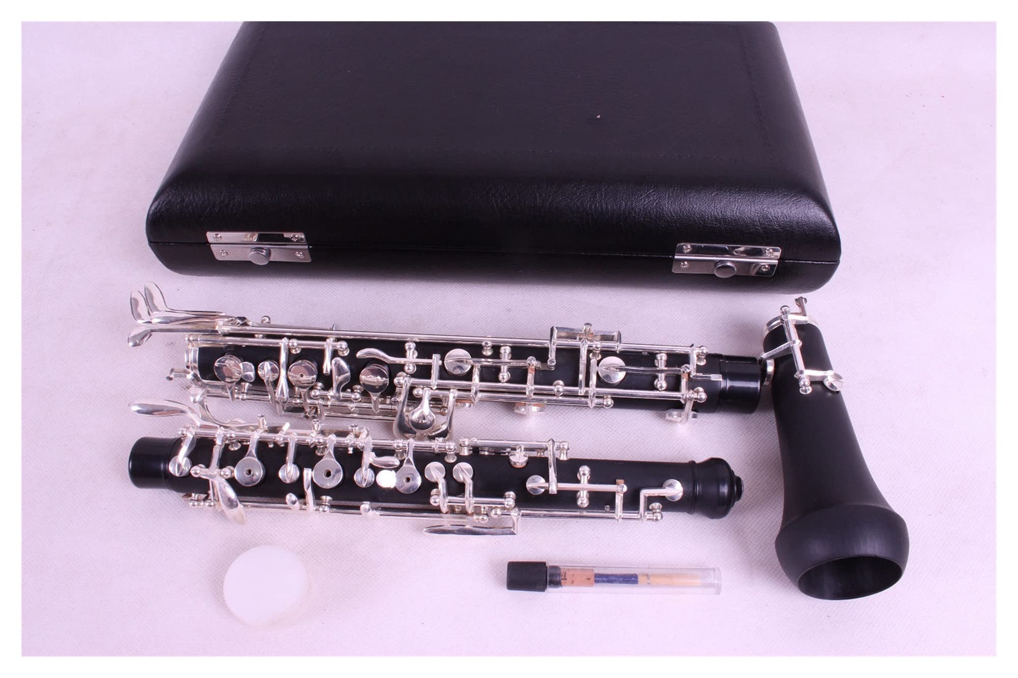 Strumento Oboe New Oboe C Key Hard Gomm Gomma Wood Resonance F con Custodia Principiante di Oboe