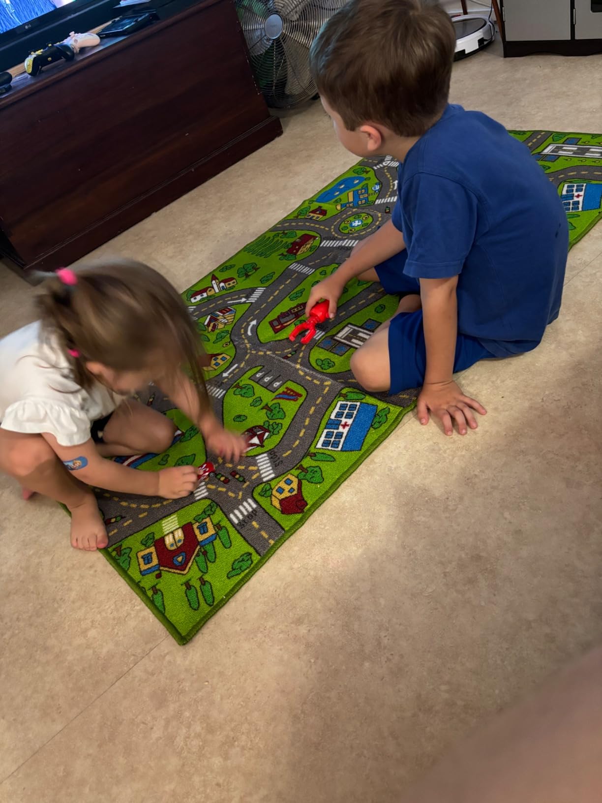 Kids Carpet Playmat Rug City Life Play Mat for Playing 32" x 60" with ...