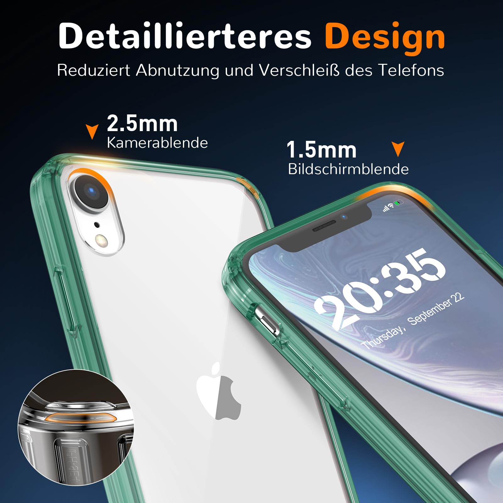 Clear Case for iPhone 15, Ultra Thin, Shockproof TPU Cover, Anti-Yellowing, Crystal Clear, Phone Case for Apple iPhone 15 - Clear — view 112