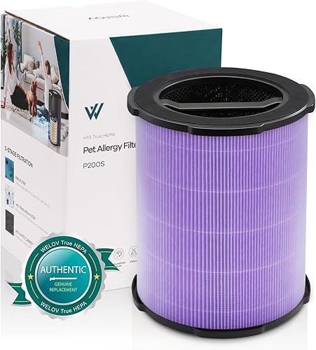 WELOV Filtro absorbente de toxinas P200SP200 Pro, 3 en 1 H13 True HEPA y filtro de carbón activado de alta eficiencia para formaldehído, toxinas,