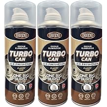 Classic Car Couture Turbo Car Air Freshener Spray   Powerful, Strong & Long Lasting Odour Eliminating Musk Scent   Interior Freshener & Essential Car Accessories for Men and Women   400ml, 3 Pack