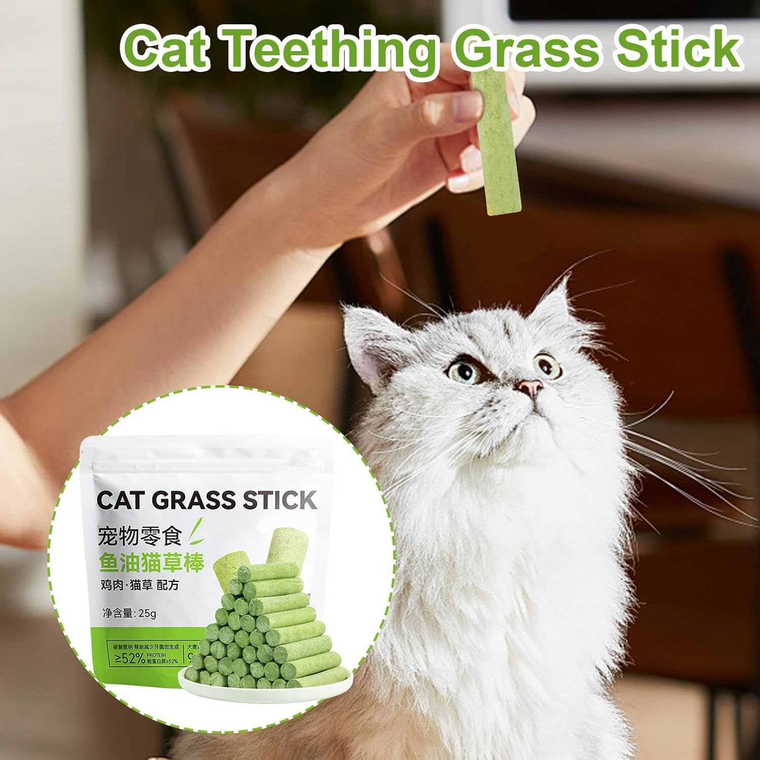 Pet Cat Grass Chewing Toy Chew Stick Indoor - Cat Treat Snack Stick | Cat Grass Sticks Snacks | Pet Supplies for Indoor and Outdoor Cat Kitten | Organic Cat Grass for Indoor Cats Best Cat Grass 3 71diDTHFbQL. AC SL1500