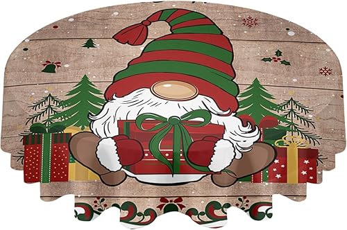 Farmhouse Gnomes Round Tablecloth Waterproof & Stainproof Tablecloths, Wipeable Table Cloth Wrinkle-Free for DiningPartyWedding Christmas Wooden disponible en Yaxa Guatemala