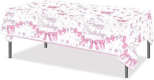 Miniatura 104 de CC HOME 1 pieza de mantel de plástico para fiesta de los 90 de 54 x 87 pulgadas de largo, mantel vintage retro de los 90 de hip hop, tema de 1990