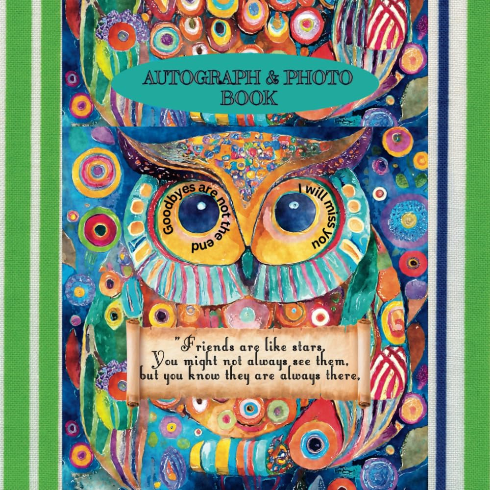 Autograph and Photo Book: Signature book For saying goodbye and goodluck