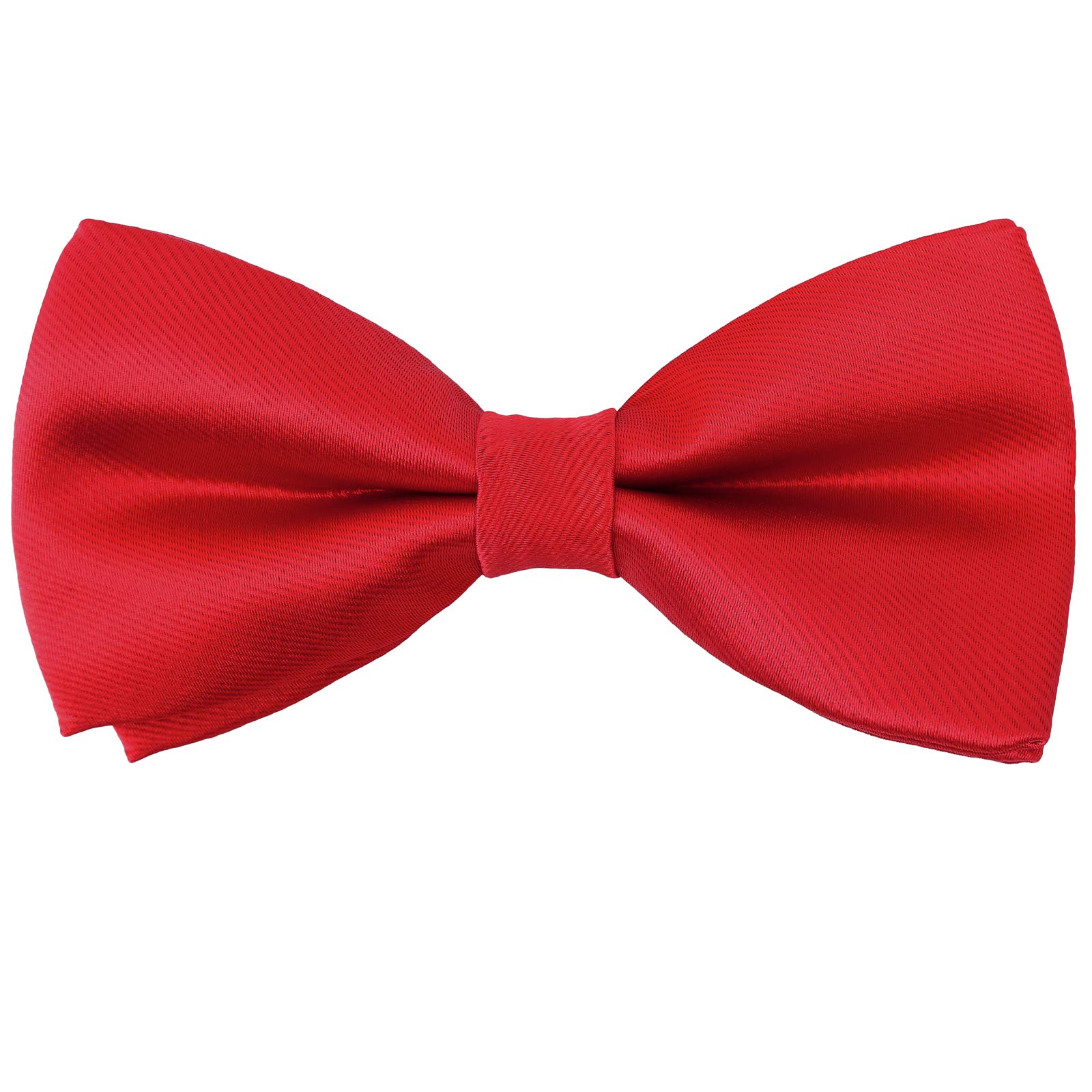 Kids Boys Silk Bow Ties - Adjustable Bowtie for Baby Toddler Gifts, Children size, Red