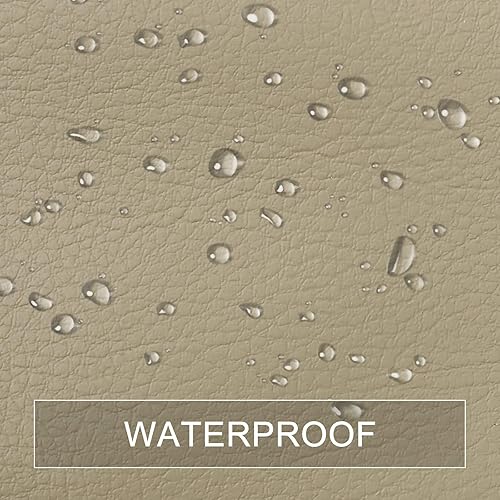 Miniatura 4 de X AUTOHAUX Par de fundas de repuesto de cuero de microfibra beige para Volkswagen Beetle 1998-2010