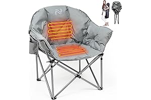 LILYPELLE Heated Camp Chairs for Adults Heavy Duty 300 Plus
