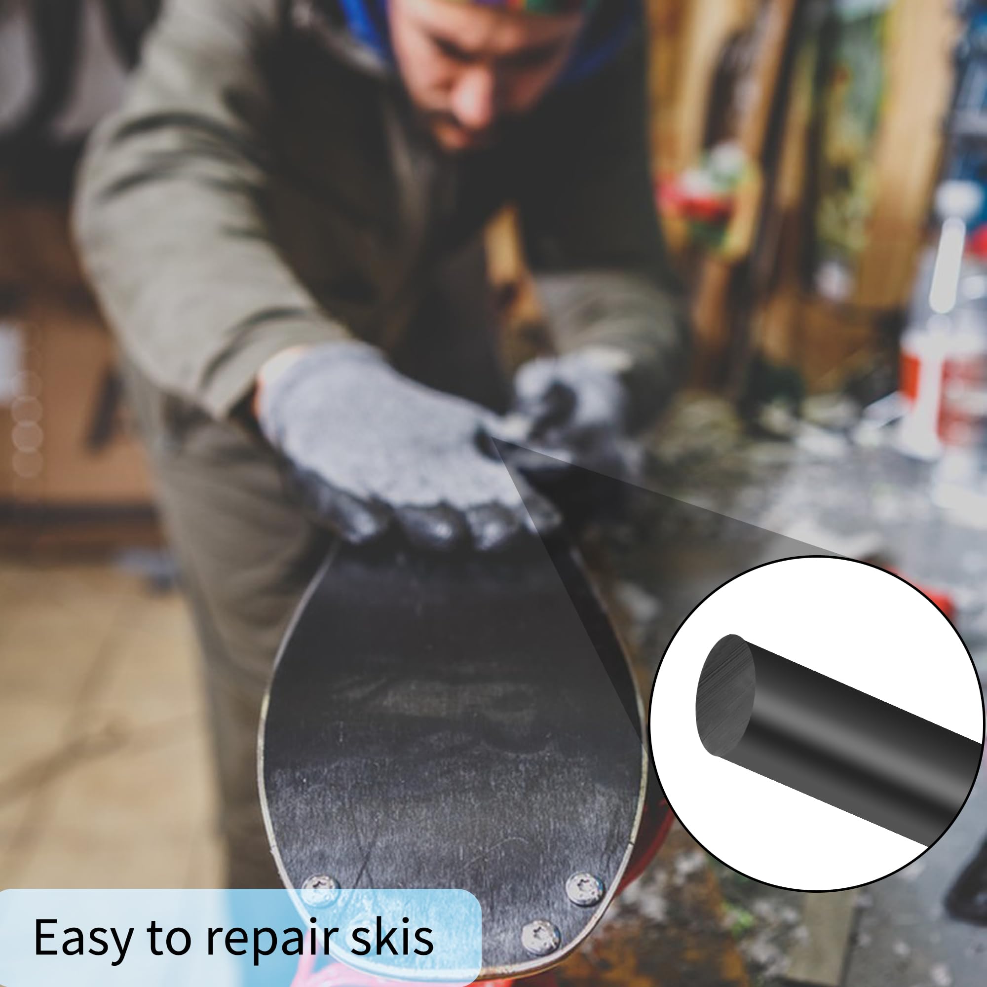Bâton De Cire D’entretien Pour Ski Et Snowboard – 6 Mm, Pour Réparer Les Rayures Et Les Trous, Compact Et Portable