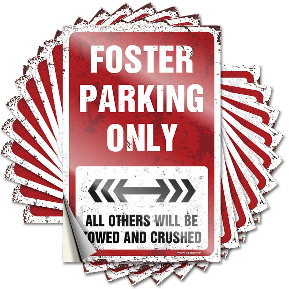 Saying - Cheap Hard Foster Parking Only for Essentials Entry Way Decoration(6X9CM)