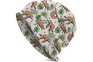 Flower Sugar Skull Beanie Hat Sloth Clothes