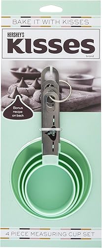 Hershey's Kisses - Juego de tazas medidoras para hornear (4 piezas)