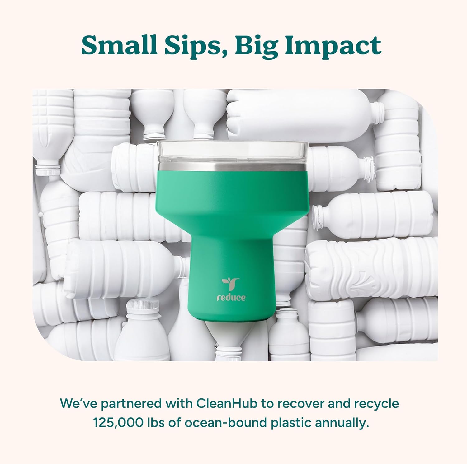 REDUCE Saltini 16 oz Cocktail Tumbler - Insulated Margarita Tumbler with Lid - Keeps Drinks Cold for 10 Hours - 360 Sippable Martini Glass Alternative - Shatterproof, Perfect for Parties - Papaya - Image 7