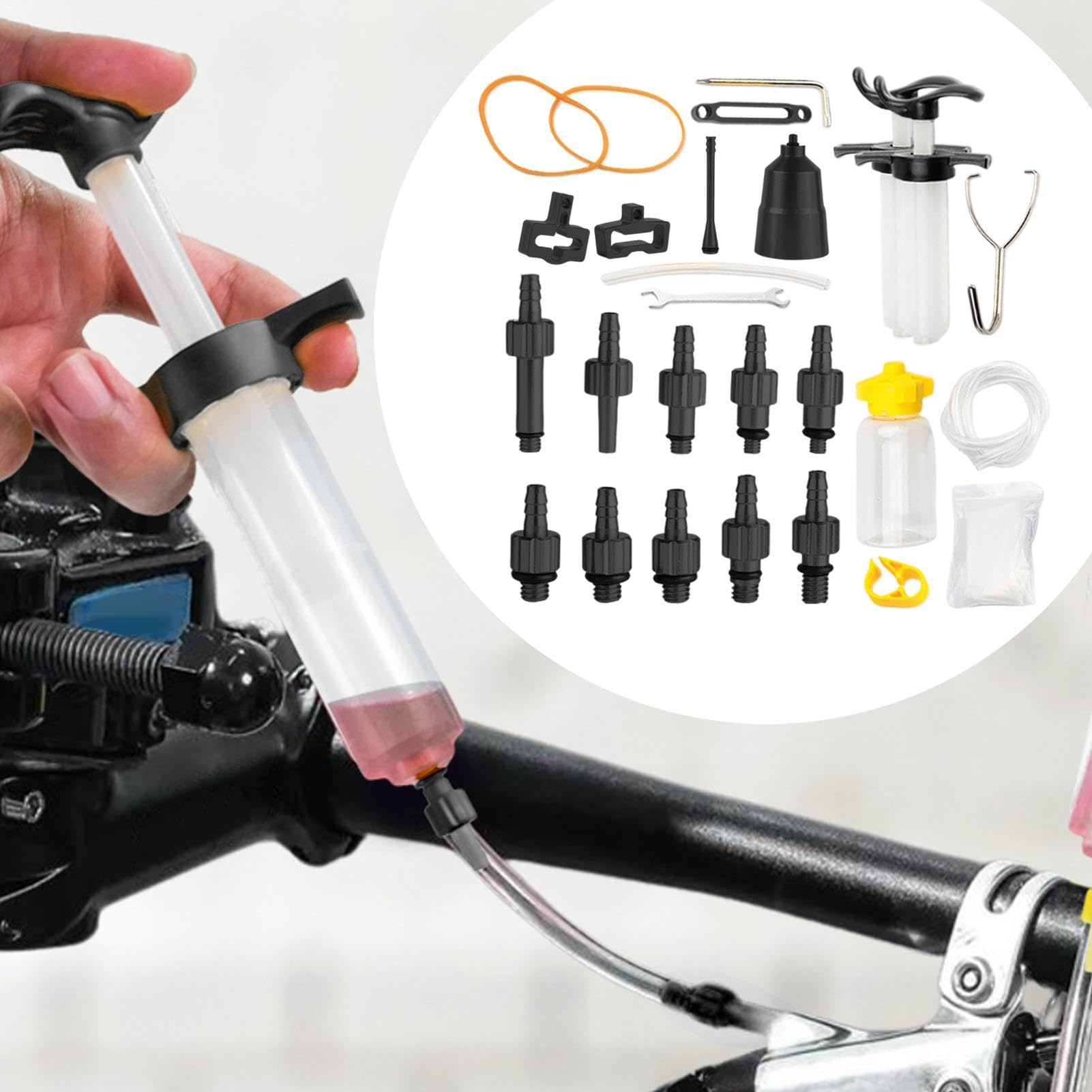 Hydraulisches Bremsenentlüftungsset für Radfahrer, Bremsflüssigkeitsentlüftungsset