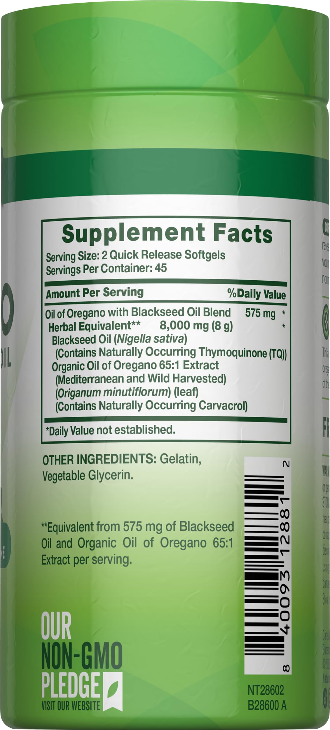 Nature's Truth Oil of Oregano Pills with Black Seed Oil | 90 Softgels — Amazon image 8