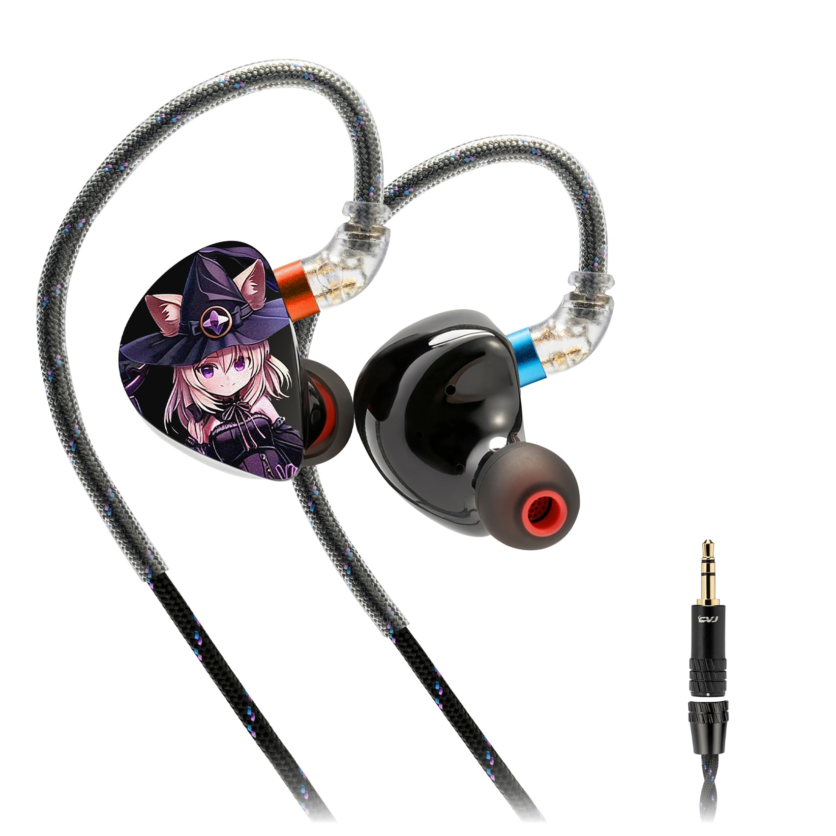 Amazon.co.jp: CVJ Nightelf （二次元）イヤホン 有線 IEM モニター