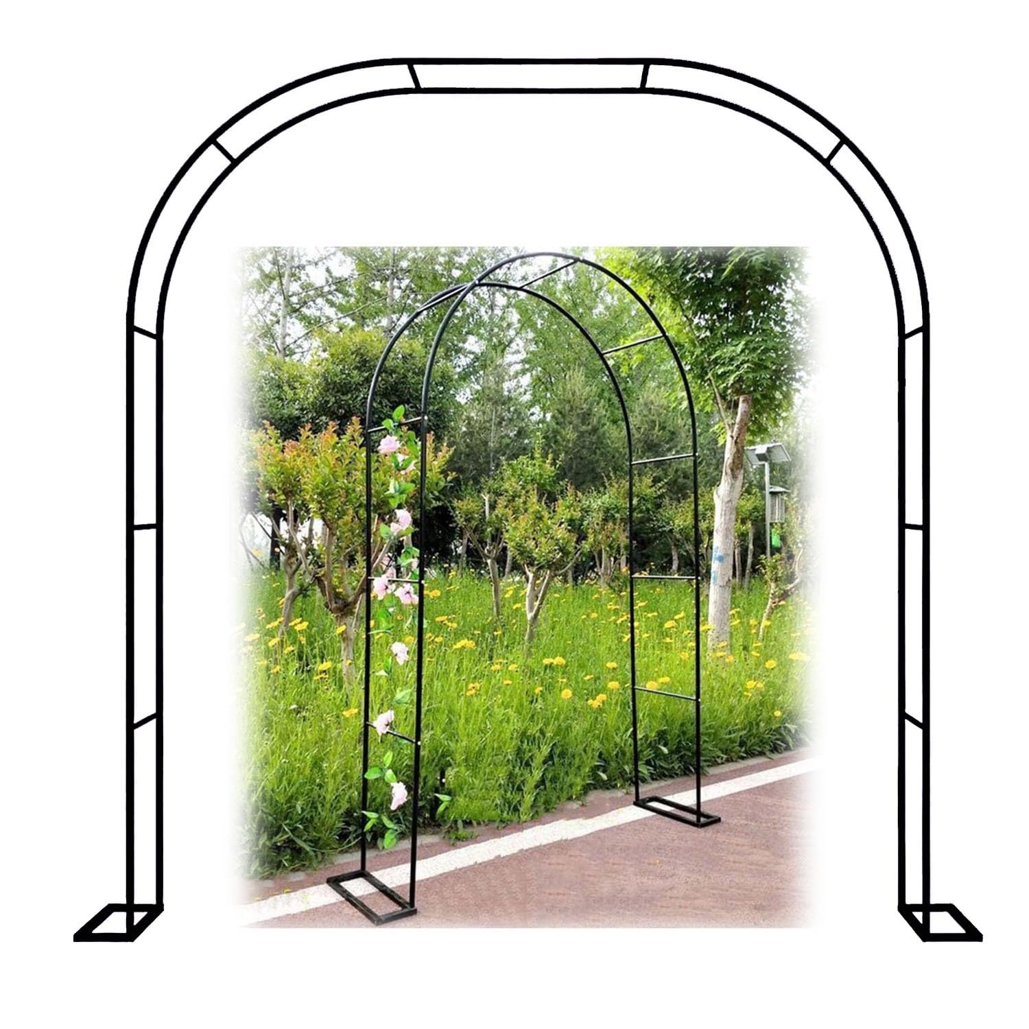 Arco de jardín para bodas: la solución estable contra el viento para tus plantas de terraza