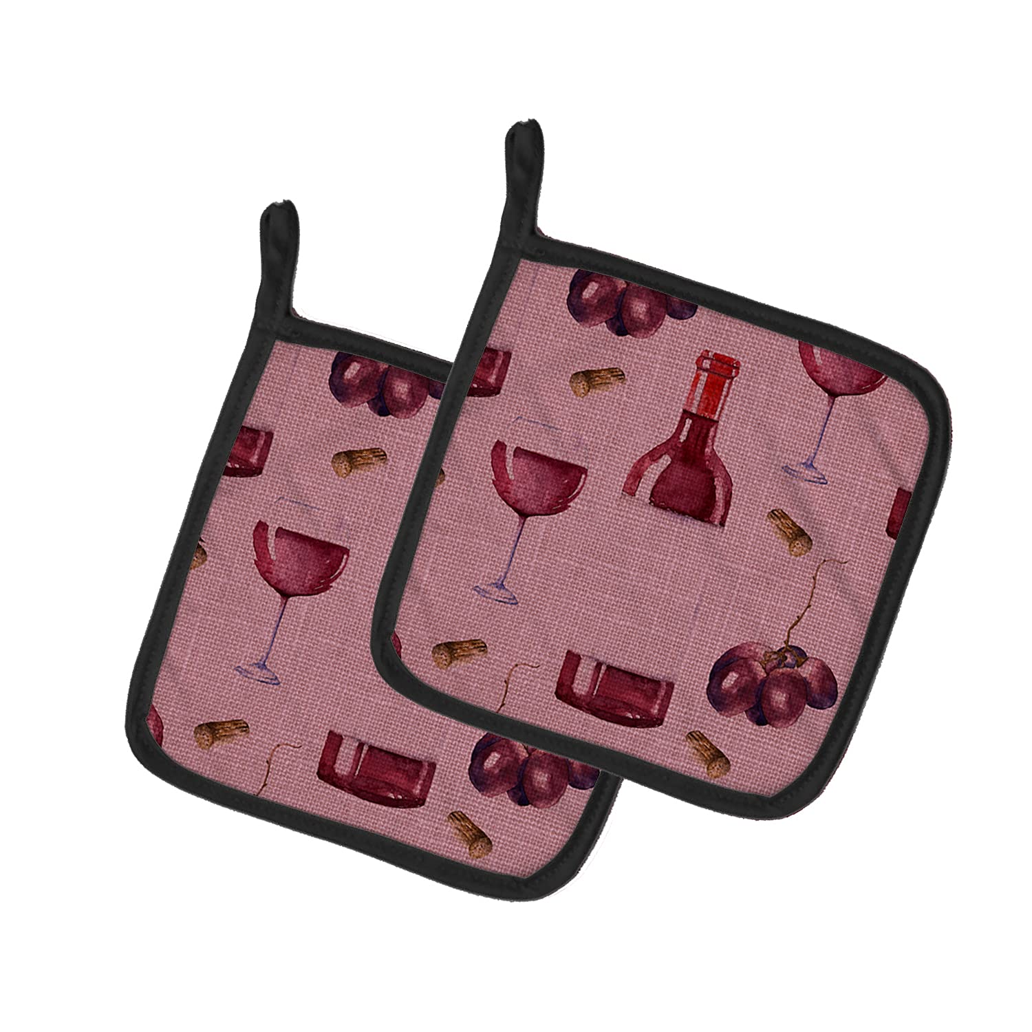 Soportes para ollas de tela multicolor Caroline's Treasures BB5195PTHD (par)