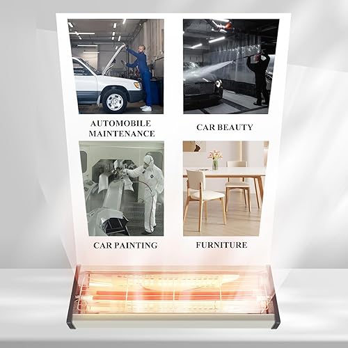 Miniatura 3 de pakowin Lámpara de secado de pintura infrarroja para hornear, lámpara secadora de pintura infrarroja de onda corta de 3000 W 110 V para sistemas de