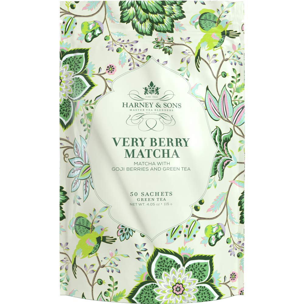 Harney Sons Very Berry Matcha Tea 50ct sachet bag