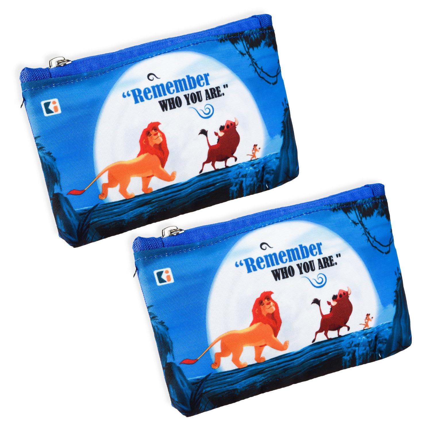 Kuber Industries Pack of 2 Pencil Pouch | Square Stationary Pouch | Pen-Pencil Box for Kids | School Geometry Pouch | Pencil Utility Bag | Zipper Pencil Organizer | Disney-Lion King | Blue (B0CWH9M1S3) Amazon Price History, Amazon Price Tracker