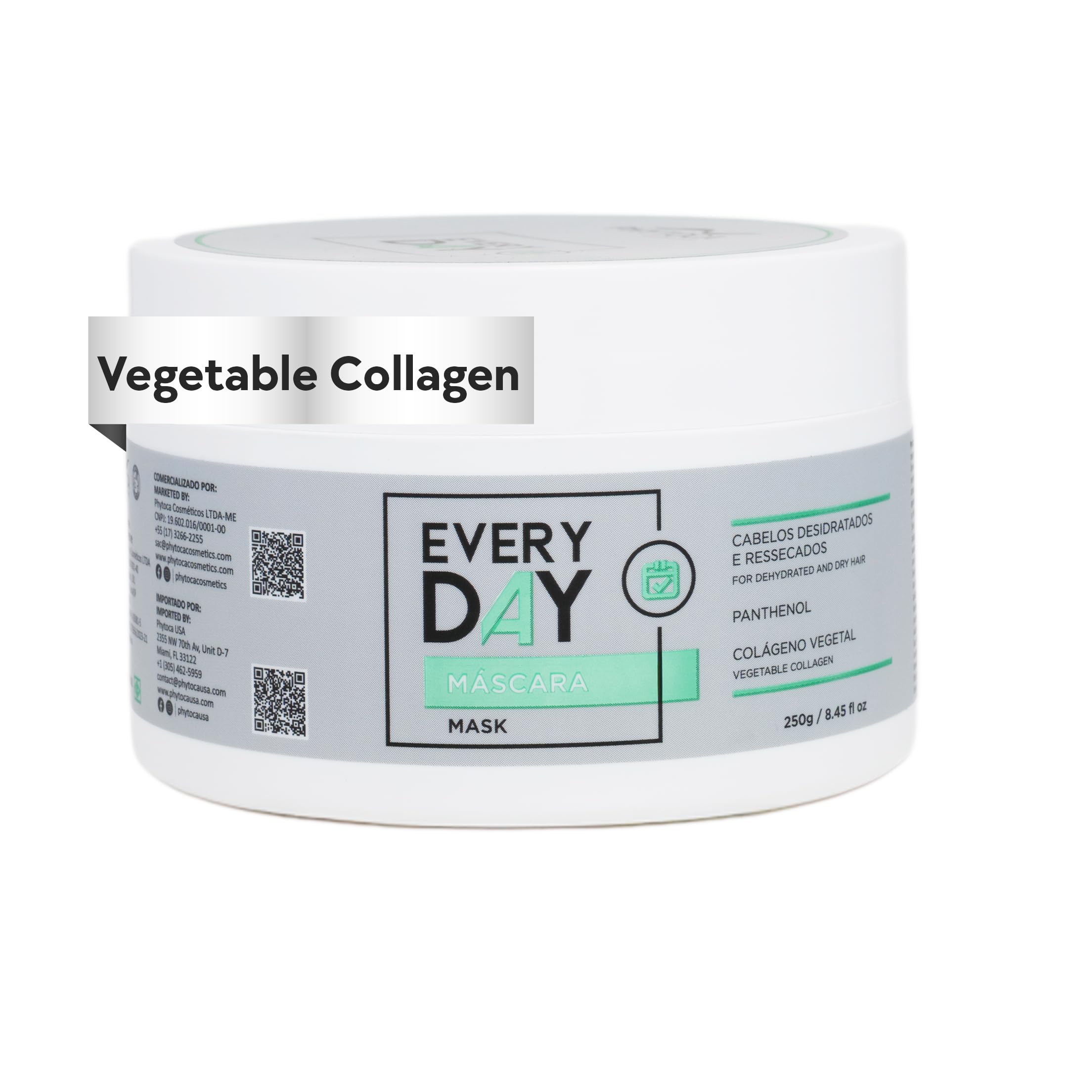 Phytoca Every Day Hair Mask 8.45 oz – Moisturizing, Detangling, Reduces Hair Porosity, Provides Intense Shine, Suitable for All Hair Types with Wheat