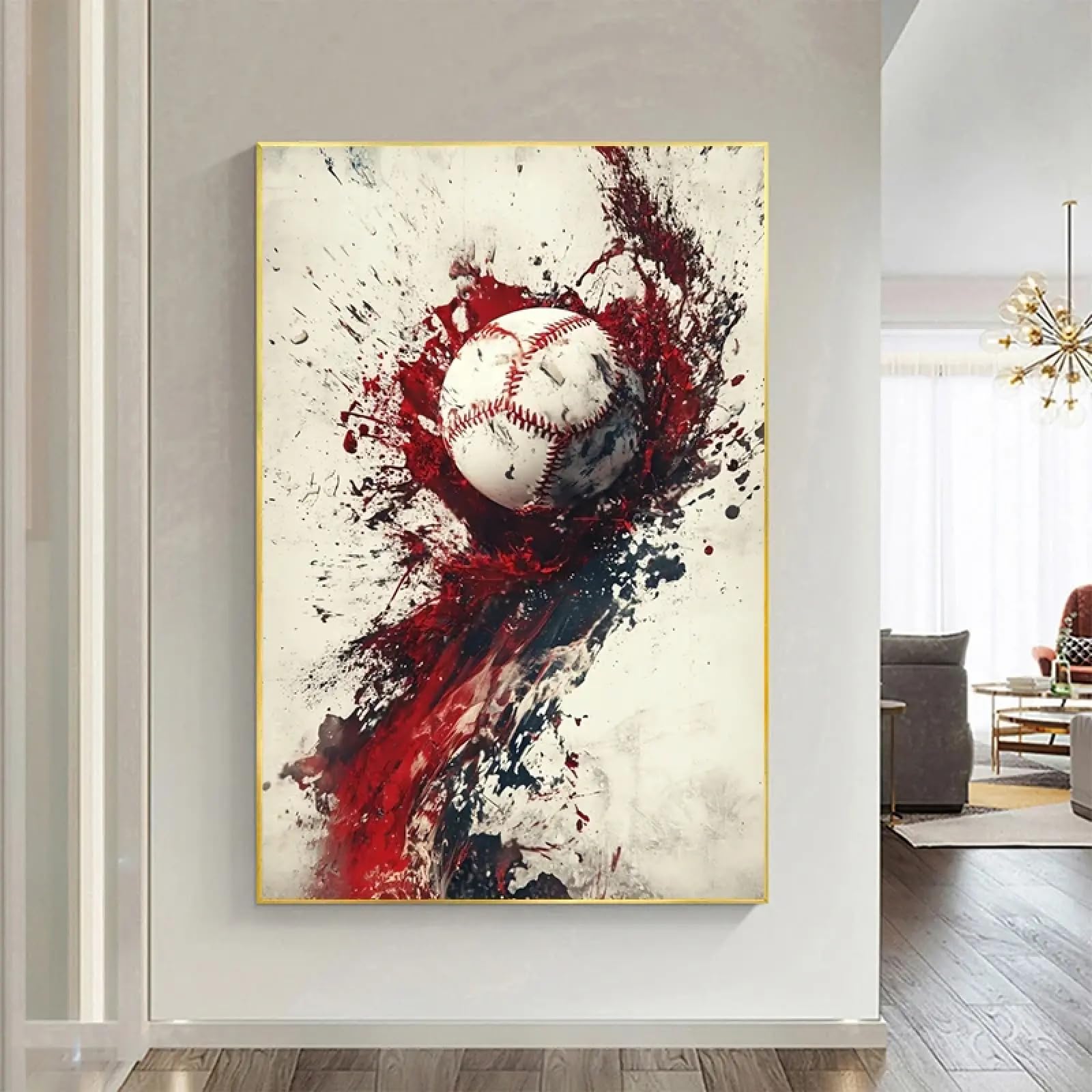 Stade de baseball affiche grand format - Solution décoration murale salon vide 70x100 - 7