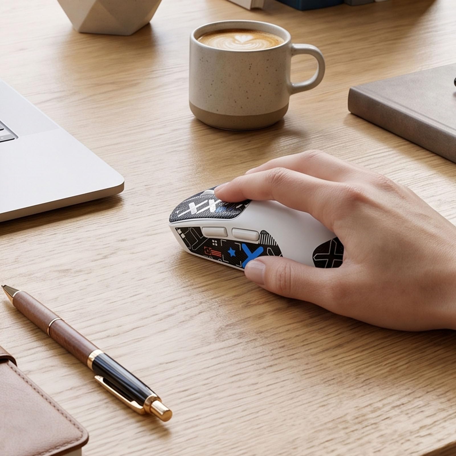 Souris Vocale AI, 120 Langues, Batterie Rechargeable 600 MAh
