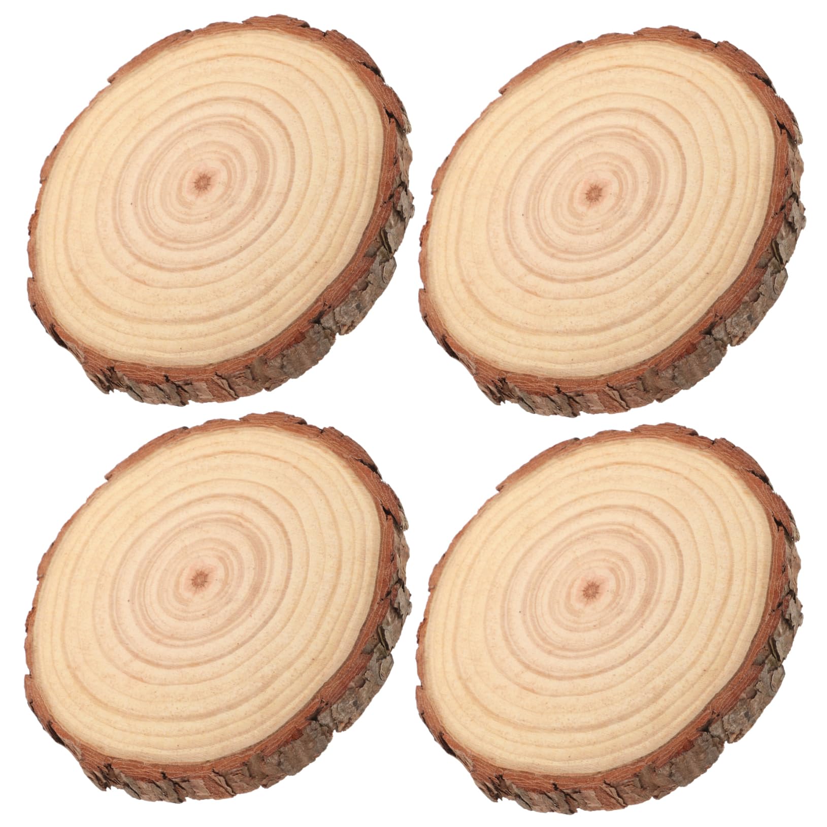 NUOBESTY 16stücke Unbehandelte Holzscheiben Runde Holzscheiben Für Bastelprojekte Für Hochzeiten Partys Und Dekorationen