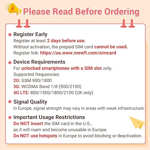 Miniatura 7 de 2 tarjetas SIM prepagadas Europa 30 días, UE 6 GB  Reino Unido 10 GB, activación requerida, llamadas locales ilimitadas y SMS, Reino Unido tres