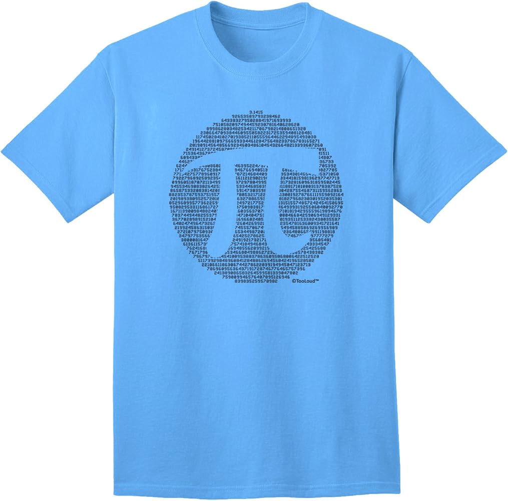 TOOLOUD Pi Day Design - Pi Circle Cutout Adult T-Shirt - Aquatic-Blue - Small | Amazon.com tooloud-pi-day-design-pi-circle-cutout-adult-t-shirt-aquatic-blue-small-amazon-com
