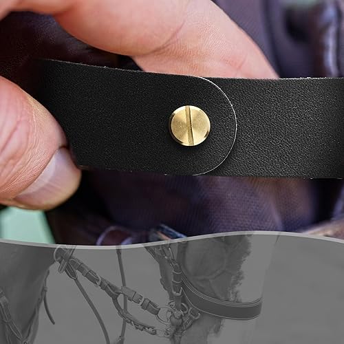Miniatura 5 de Chunful 6 correas de repuesto para caballo, correa de repuesto para caballo, correa de cuero de caballo, correa de repuesto de cuero para caballo,