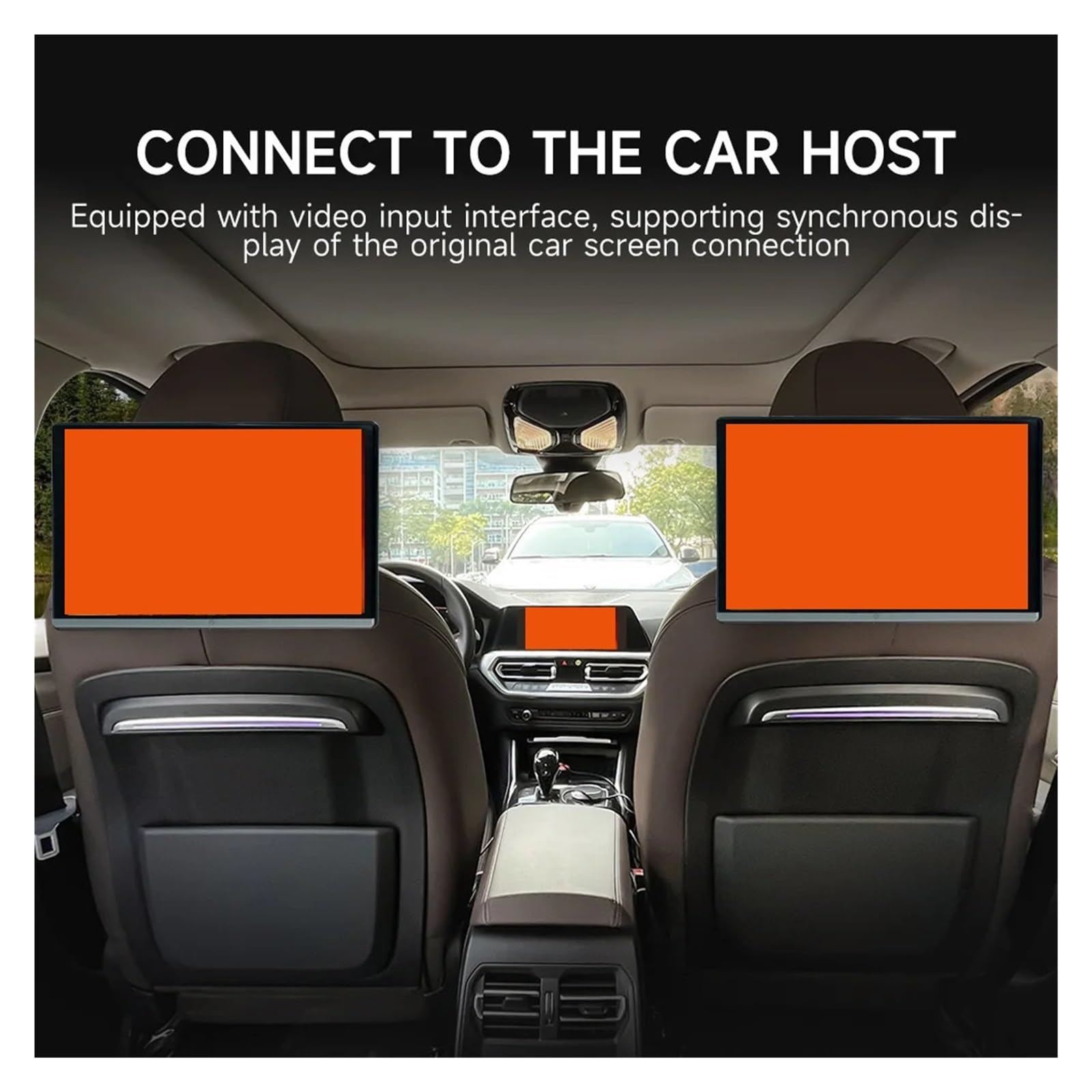 Écran Tactile IPS De 13,3''/14'' for Appui-tête De Voiture, Lecteur Vidéo, Musique, FM, Bluetooth, HDMI(13.3 inch 2G-32G-1P)