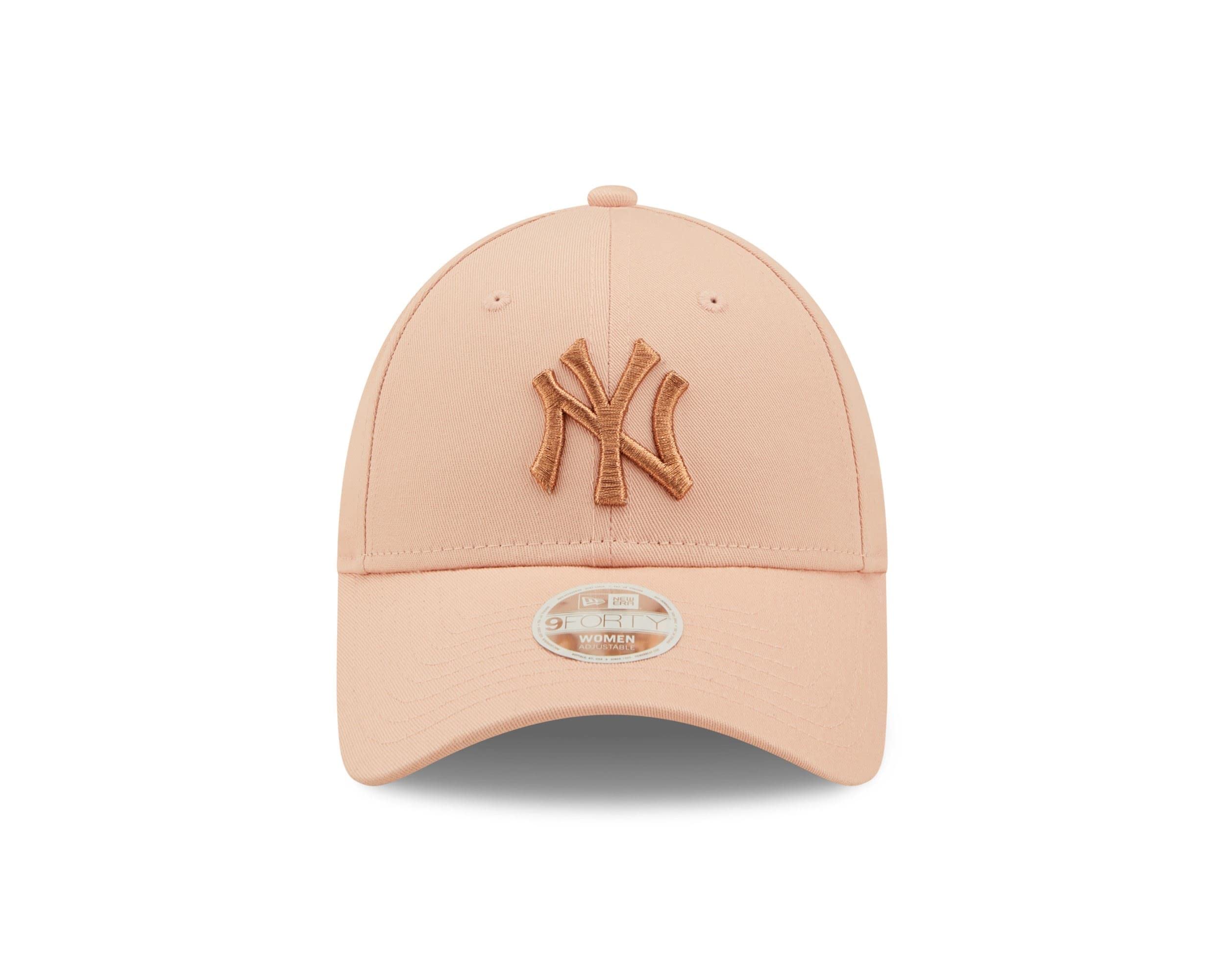 New Era York Yankees MLB Metallic Logo Blush Sky 9Forty Adjustable Women cap
