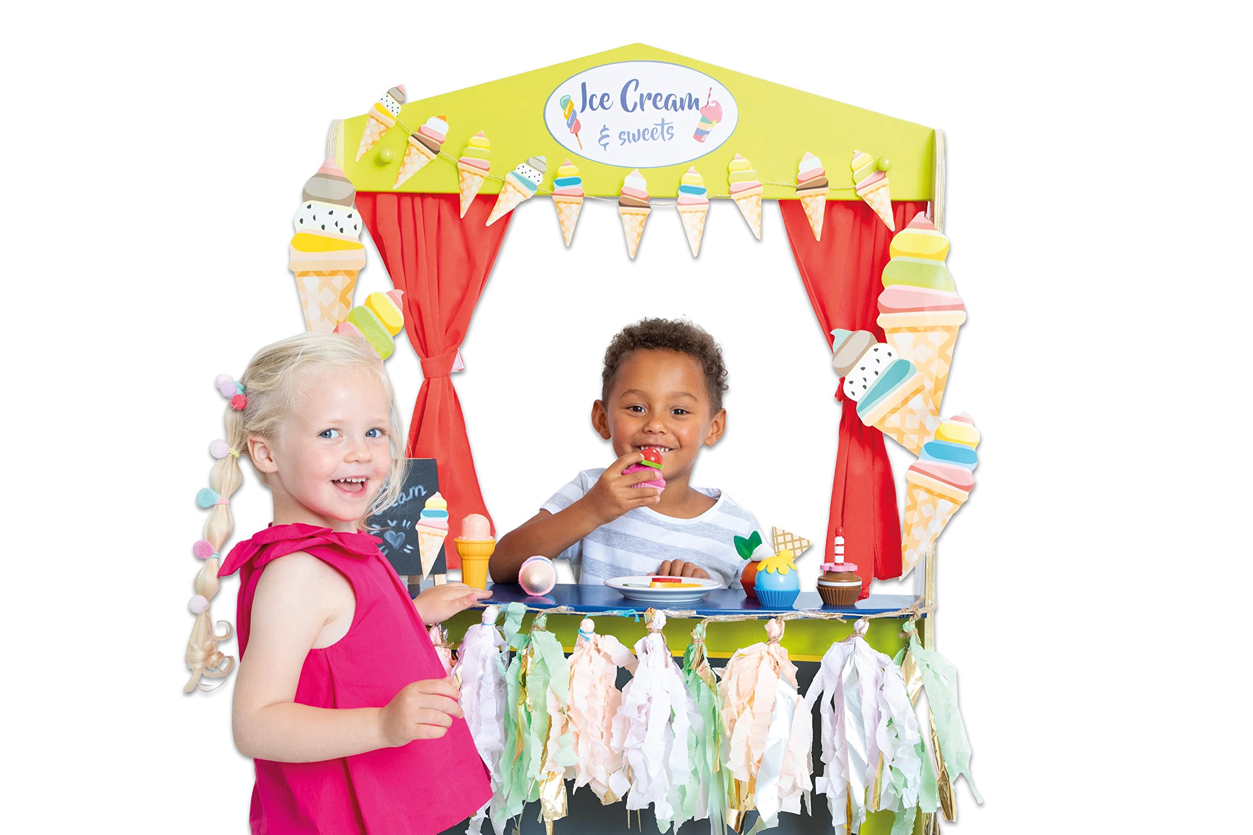 Beleduc Kasperletheater Holz - Puppentheater Kinder Kaspertheater