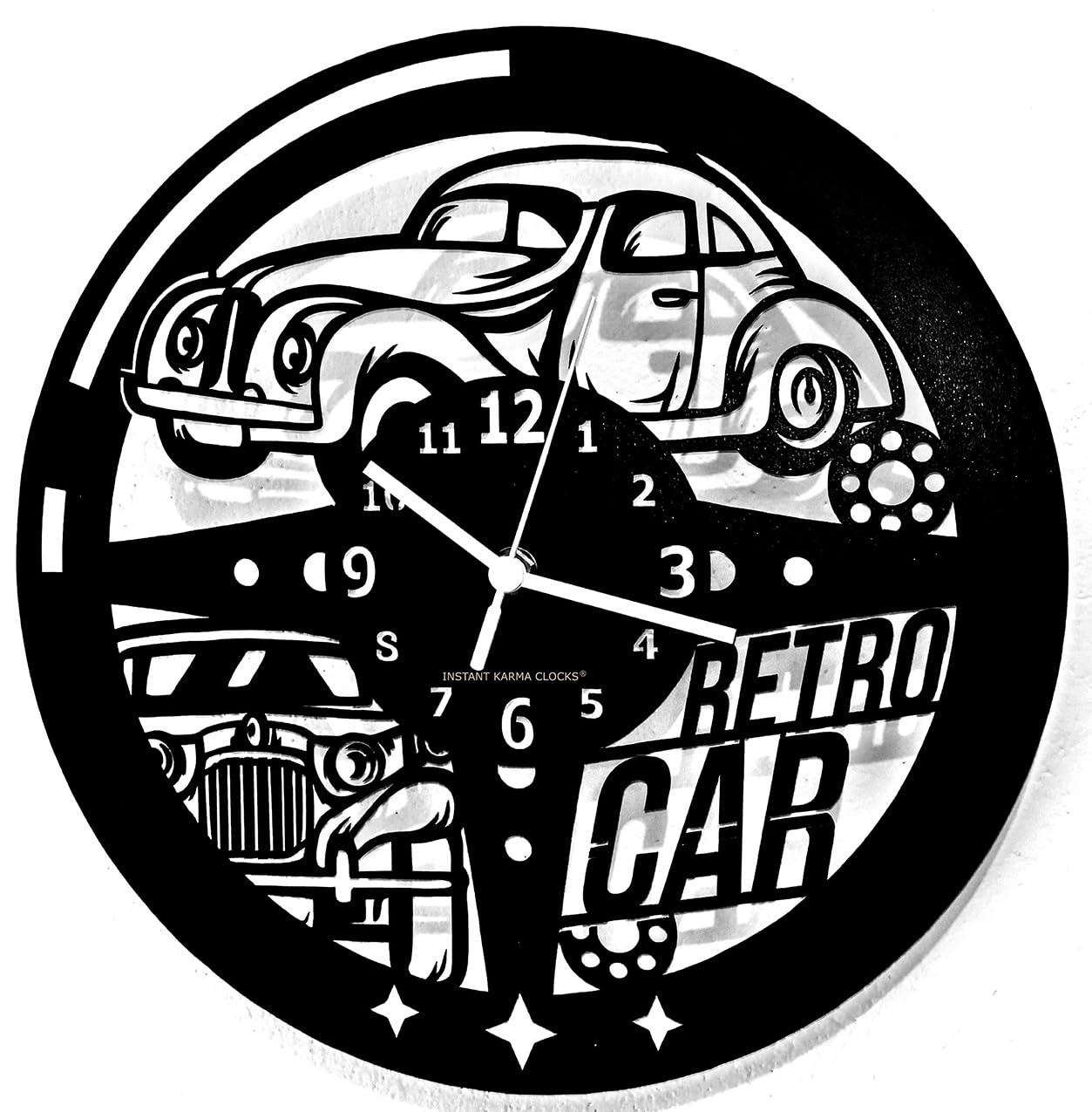 Horloge Murale Garage rétro comme idée cadeau originale pour les amateurs de voiture