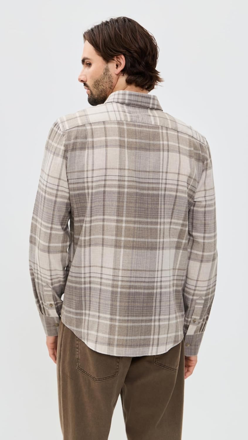 Vince Men's Chilton Plaid French Placket Shirt - Image 3