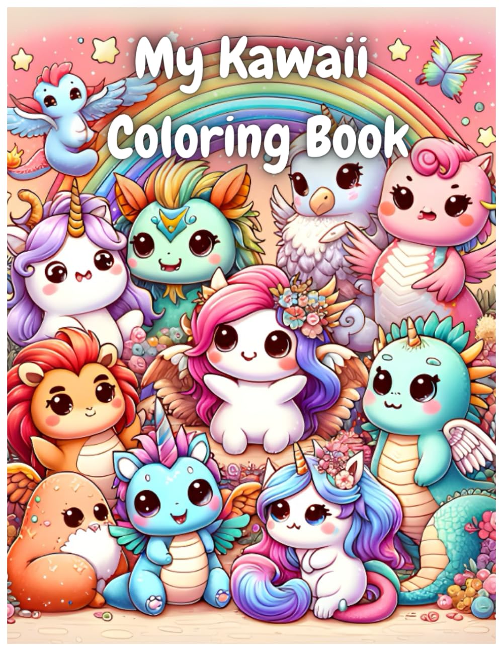 My Kawaii Coloring Book: A Coloring Book for Adults and Kids Suited for Relaxation and Creativity with 30+ Adorable Illustrations