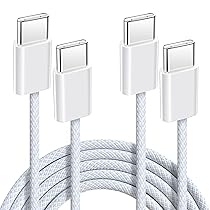Anysea Cavo USB C to USB C 60W：Cavo USB Type C to Type C Ricarica Rapida 3A (2Pezzi-1M) Nylon Intrecciato Filo Compatibile con iPhone 16 15 Pro Max Galaxy S24 S23 Pixel iPad Pro, Air MacBook Pro, Air