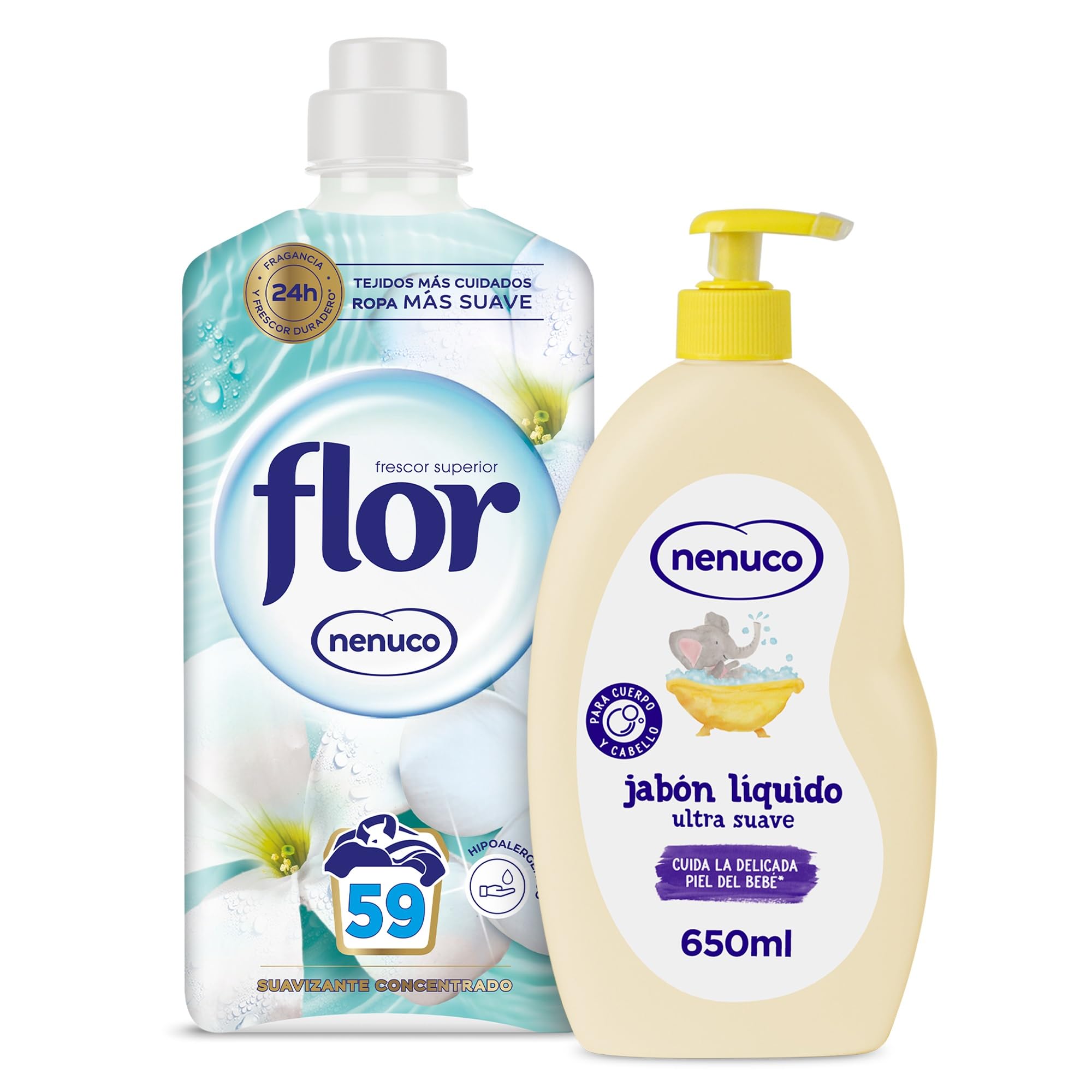 Nenuco Agua de Colonia, Fragancia Original, con Menos Alcohol, Formato Ahorro 1100 ml + Air Wick Eléctrico Aparato y Recambio de Ambientador Automático Eléctrico, 1 Unidad