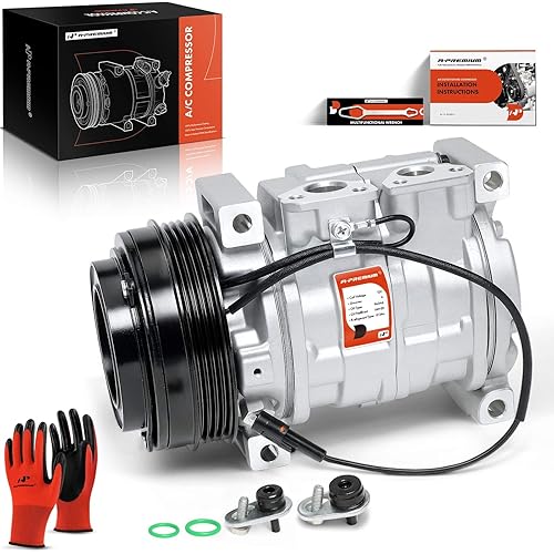 A-Premium Air Conditioner AC Compressor with Clutch Compatible with Suzuki Grand Vitara 2.5L 2004-2005, Grand Vitara 2.7L 2001, XL-7 2.7L 2002-2003, 10S13C Style